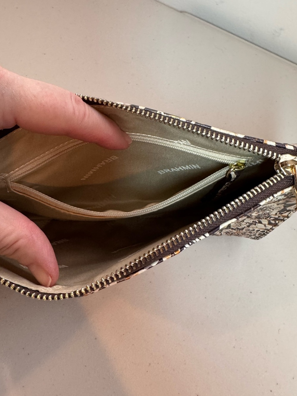 Brahmin Daisy Wristlet in Evolved Melbourne - Picture 5 of 6